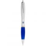 Kugelschreiber silbern mit farbigem Griff