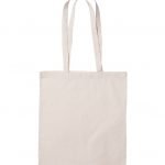 Baumwolltasche mit langen Henkeln.