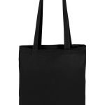 100% Baumwolle. Farbige Einkaufstasche mit langen Henkeln.