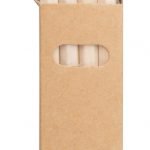 4 naturfarbene Bunststifte