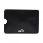 Kreditkartenhülle mit RFID-Ausleseschutz für 1 Karte. Material: Aluminium.