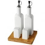 Salz- und Pfefferstreuer aus Keramik mit Öl- und Essigspender