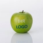Apfel, grün, mit Logo